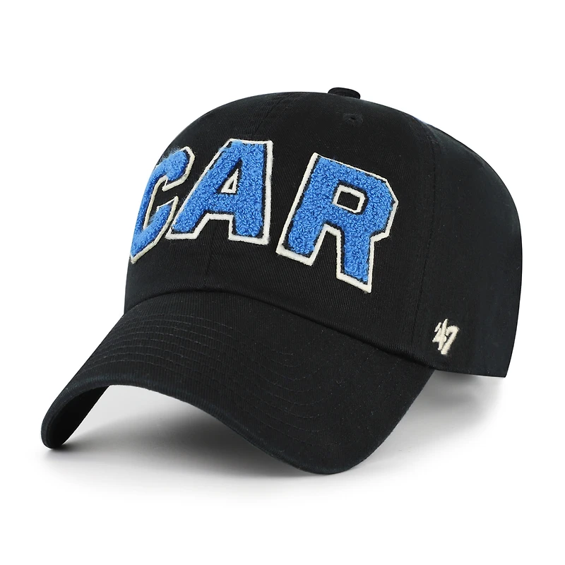 Women's '47  Black Carolina Panthers Zoey Clean Up Adjustable Hat
