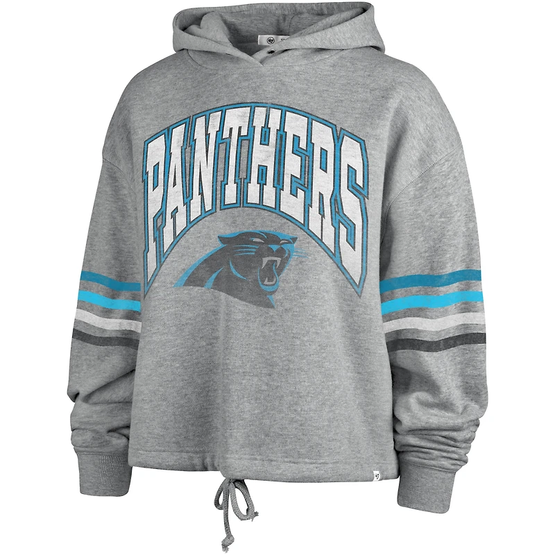 Chandail à capuchon Upland Bennett des Carolina Panthers '47 Heather Grey pour femmes