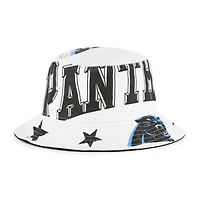 Women's '47  White Carolina Panthers Energize Bucket Hat