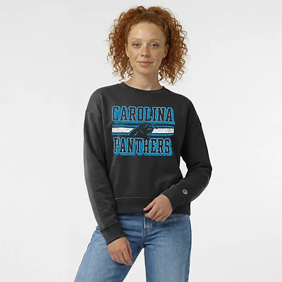 Sweat-shirt en polaire Powerblend noir Champion pour femme, Carolina Panthers