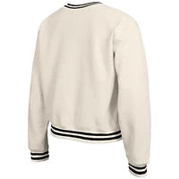 Sweat-shirt en polaire à tissage inversé crème Champion pour femme, Carolina Panthers