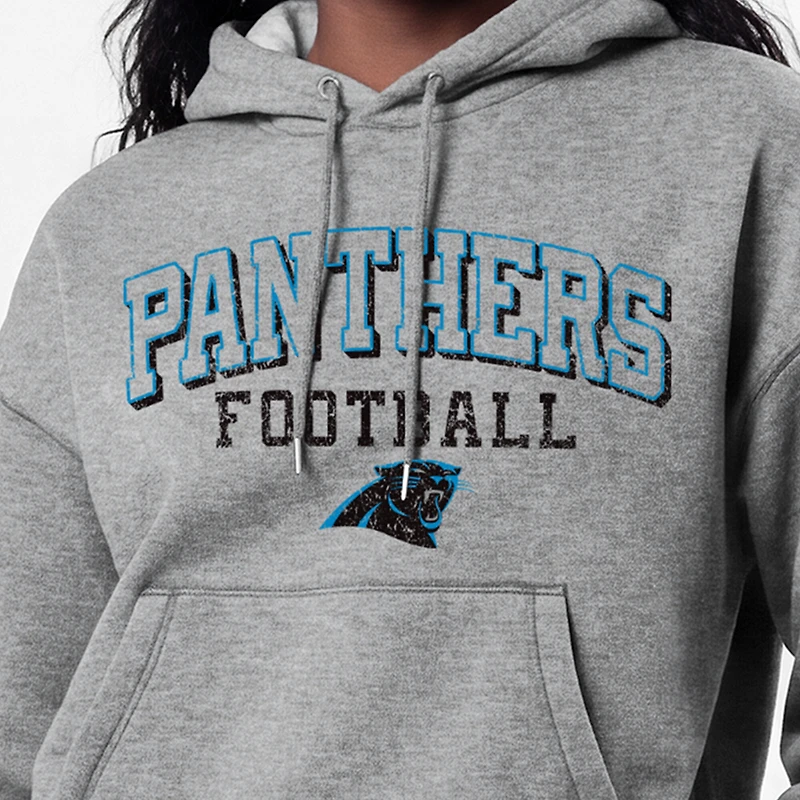 Women's Champion Gray Carolina Panthers Triumph Tri-Blend Hoodie