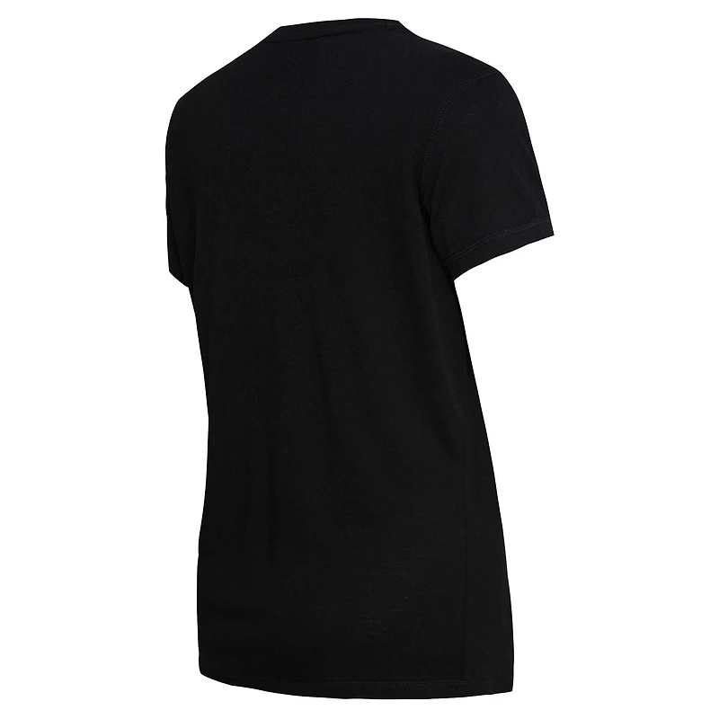 Ensemble de nuit Concepts Sport noir/bleu Carolina Panthers Arctic haut et pantalon en flanelle pour femme