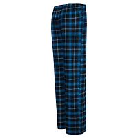 Ensemble de nuit Concepts Sport noir/bleu Carolina Panthers Arctic haut et pantalon en flanelle pour femme