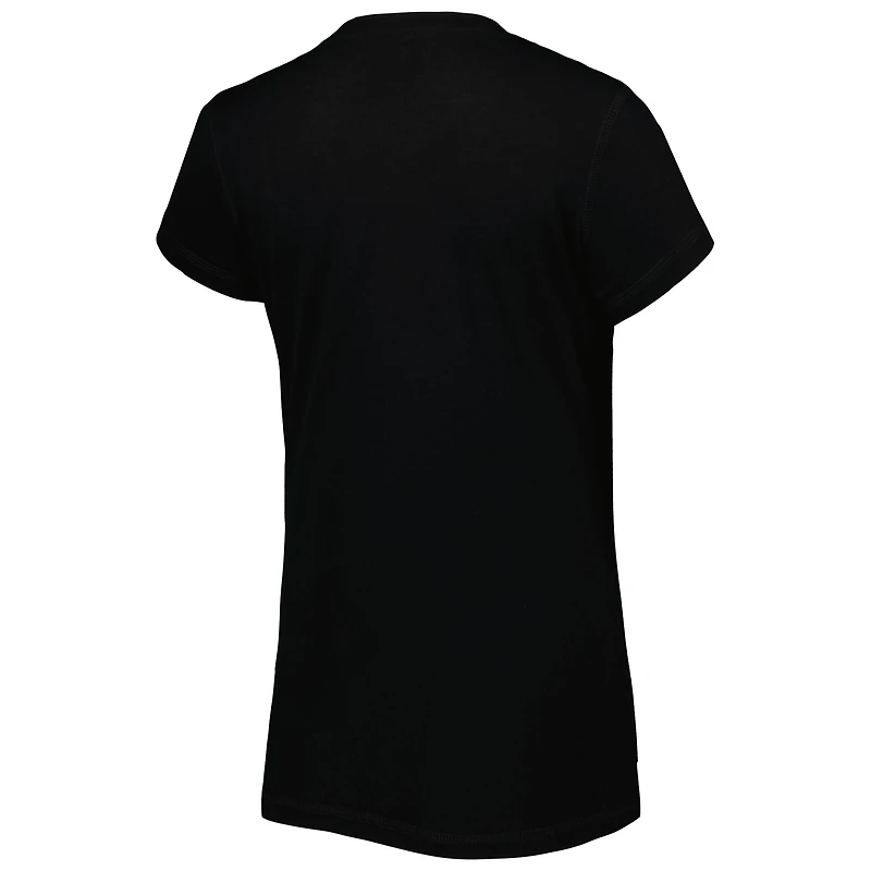 Concepts Sport T-shirt et pantalon avec écusson des Panthers de la Caroline Noir/Bleu pour femme