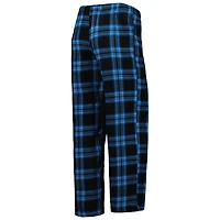 Concepts Sport T-shirt et pantalon avec écusson des Panthers de la Caroline Noir/Bleu pour femme