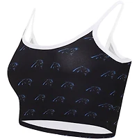 Women's Concepts Sport Black Carolina Panthers Gauge Lounge Bralette