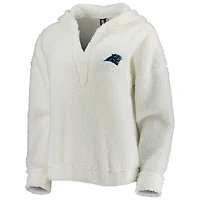 Ensemble haut et short Fluffy Hoodie Carolina Panthers Concepts Sport pour femmes