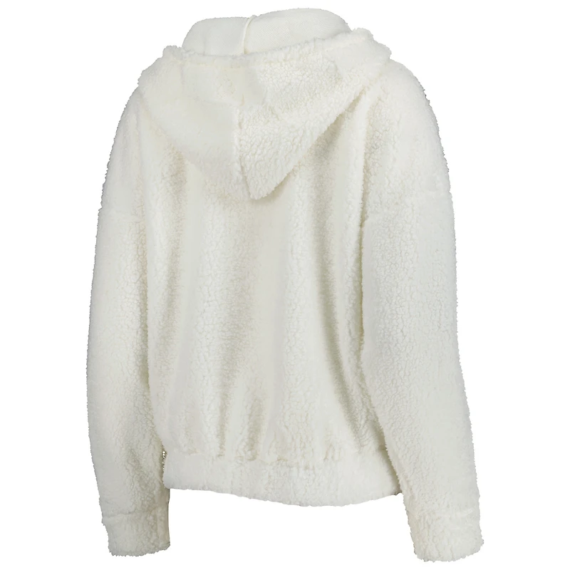 Ensemble haut et short Fluffy Hoodie Carolina Panthers Concepts Sport pour femmes