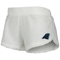 Ensemble haut et short Fluffy Hoodie Carolina Panthers Concepts Sport pour femmes
