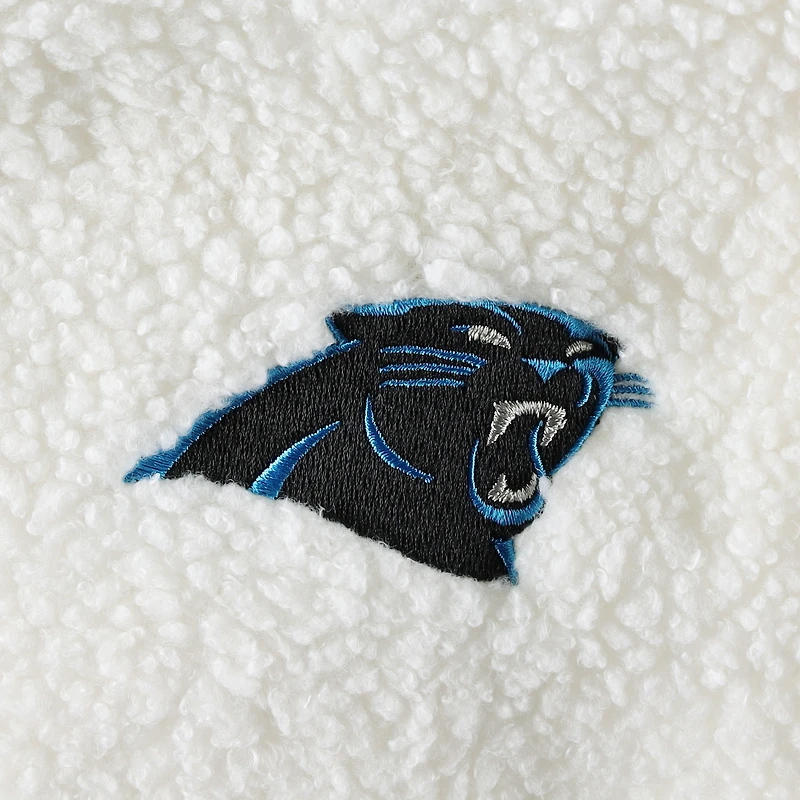 Ensemble haut et short Fluffy Hoodie Carolina Panthers Concepts Sport pour femmes