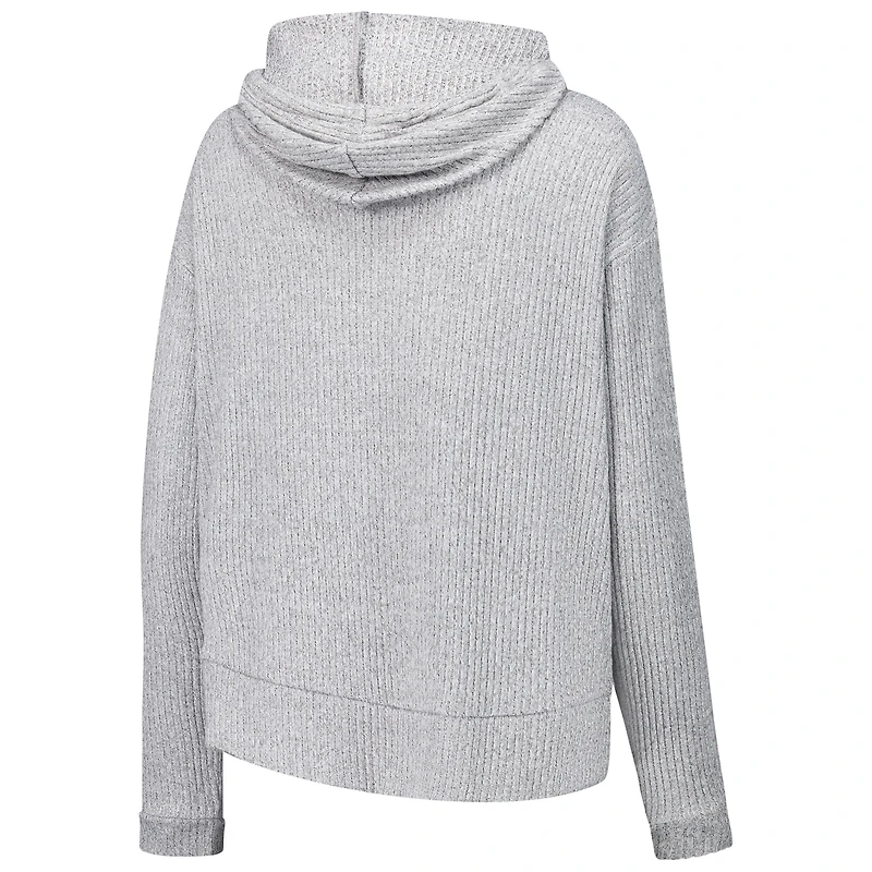 Ensemble sweat à capuche et short manches longues Juniper gris Carolina Panthers pour femme