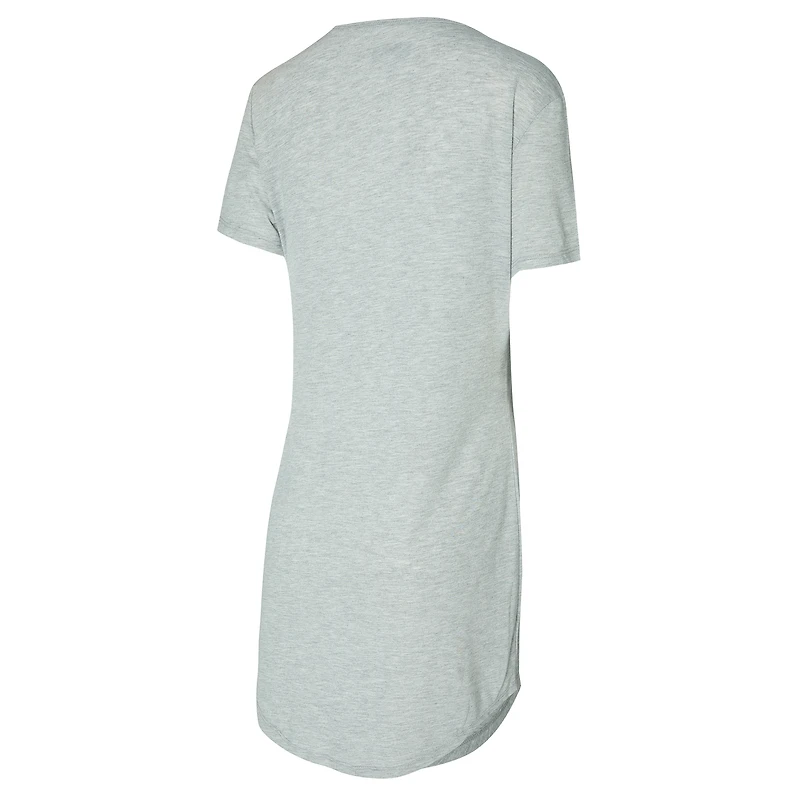 Women's Concepts Sport Gray Carolina Panthers Petition Knit Nightshirt