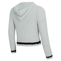 Ensemble sweat à capuche et short manches longues Whitley gris Carolina Panthers pour femme Concepts Sport