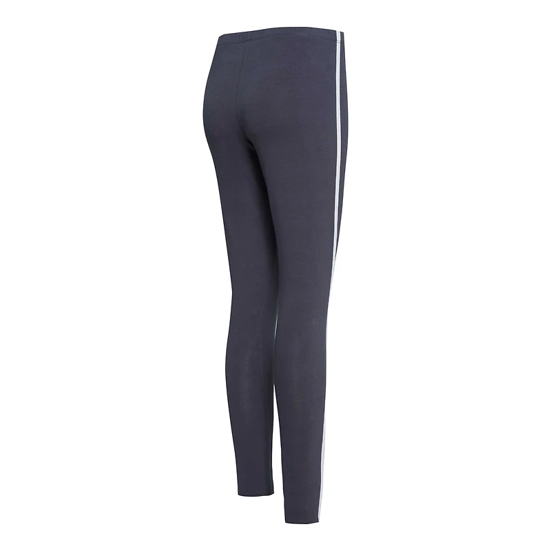 Ensemble haut à manches courtes et leggings Concepts Sport blanc/anthracite Carolina Panthers Sonata pour femme