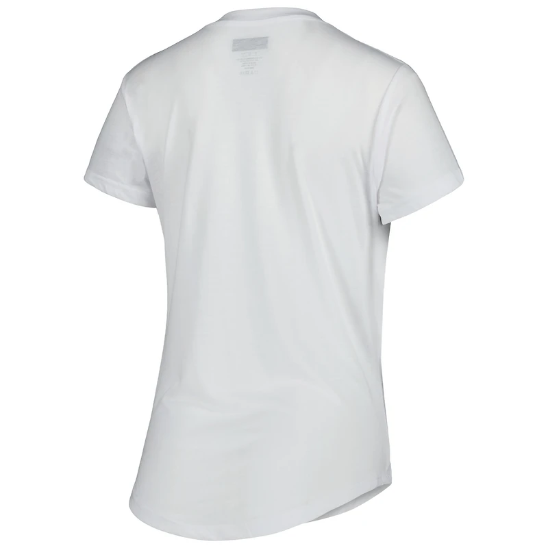 Women's Concepts Sport White/Charcoal Carolina Panthers Sonata T-Shirt & Leggings Sleep Set
