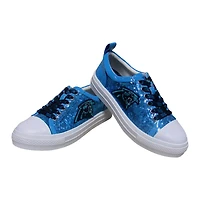 Women's Cuce Blue Carolina Panthers Team Sequin Sneakers