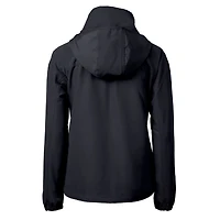 Women's Cutter & Buck Black Carolina Panthers Charter Eco Recycled Full-Zip Hoodie Jacket