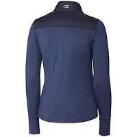 Veste zippée intégrale Stealth bleu marine pour femme Cutter & Buck des Carolina Panthers