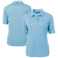 Polo recyclé Virtue Eco Pique bleu poudre pour femme Cutter & Buck des Carolina Panthers