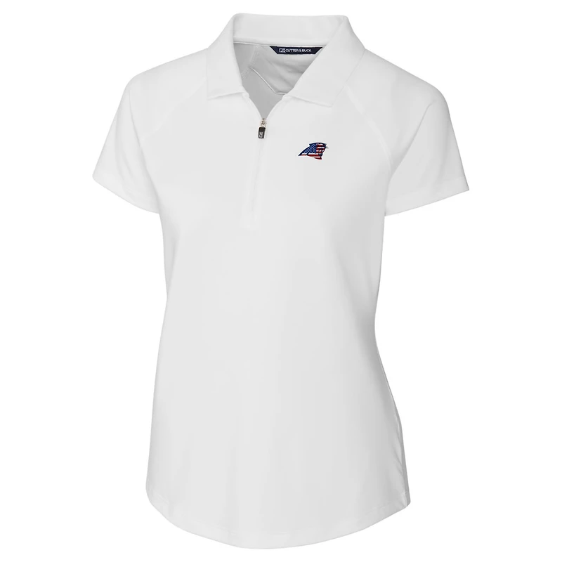 Women's Cutter & Buck White Carolina Panthers Forge Stretch Polo