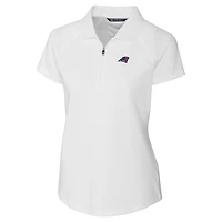 Women's Cutter & Buck White Carolina Panthers Forge Stretch Polo