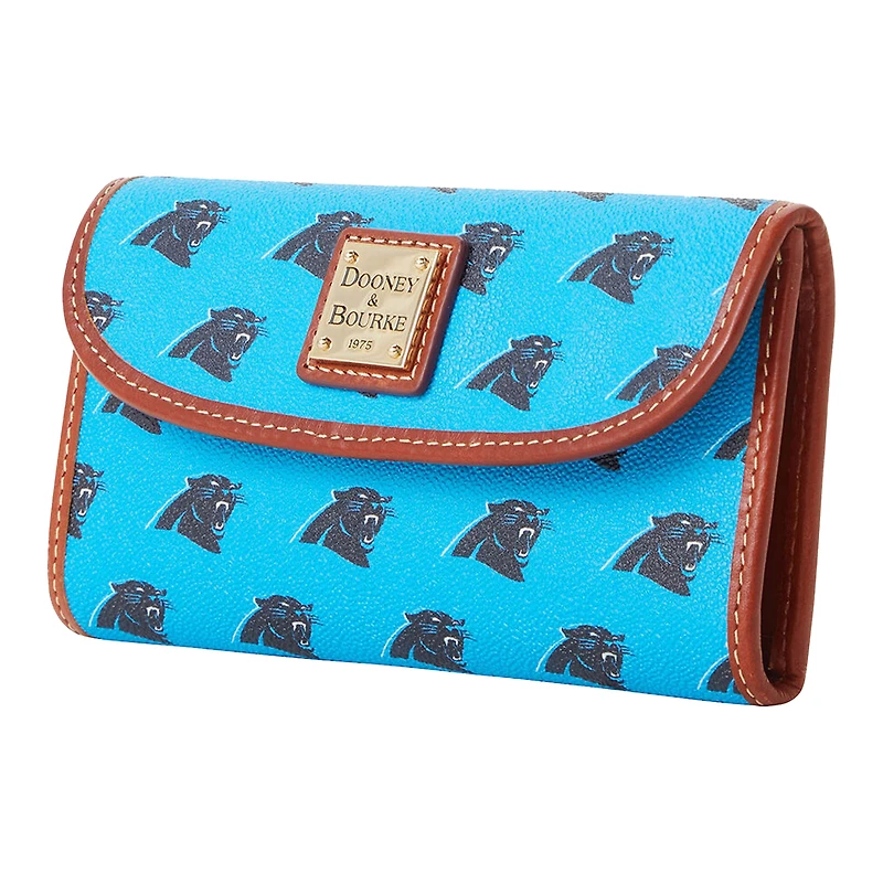 Women's Dooney & Bourke Carolina Panthers Team Color Continental Clutch