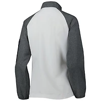 Coupe-vent Hurricane Raglan Full-Zip Dunbrooke pour femme, blanc/gris Carolina Panthers