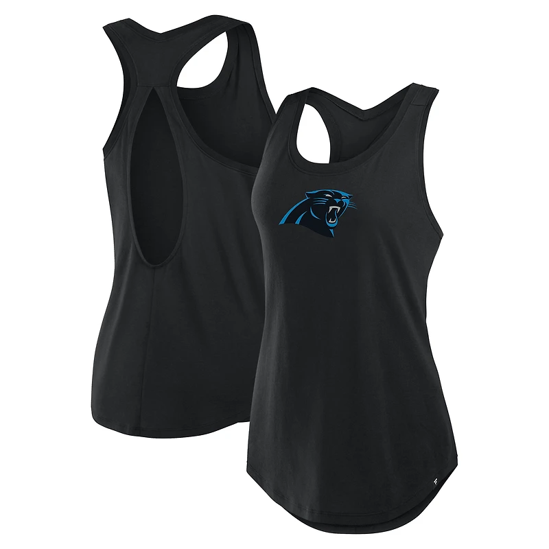 Débardeur Iron Fan des Carolina Panthers pour femmes Fanatics Black
