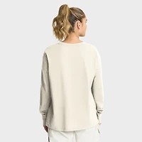 Women's Fanatics Cream Carolina Panthers Dove Legacy Long Sleeve T-Shirt