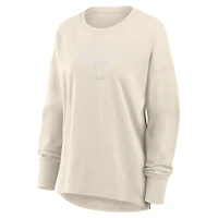 T-shirt à manches longues pour femme Fanatics Cream Carolina Panthers Dove Legacy
