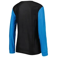 FOCO Blue Carolina Panthers Holiday Ugly Ensemble de pyjama pour femme