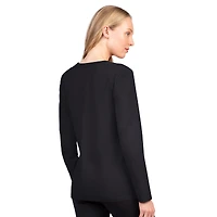 T-shirt à manches longues G-III 4Her pour femme par Carl Banks, noir, des Carolina Panthers, « Meilleur jeu »