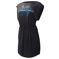 G-III 4Her pour femmes par Carl Banks Black Carolina Panthers G.O.A.T. Couverture de maillot bain