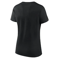 Women's Logo Athletic Black Carolina Panthers Lean T-Shirt