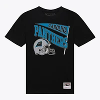 T-shirt noir dynamique pour femme Mitchell & Ness, motif petit ami des Carolina Panthers