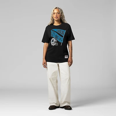 Women's Mitchell & Ness  Black Carolina Panthers Team Dynamic Boyfriend T-Shirt