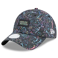 Casquette ajustable à queue de cheval NFL Crucial Catch 2025 des Carolina Panthers de New Era pour femme, noire