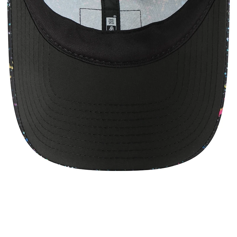 Casquette ajustable à queue de cheval NFL Crucial Catch 2025 des Carolina Panthers de New Era pour femme, noire
