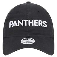 Casquette ajustable Cece 9TWENTY des Carolina Panthers de New Era pour femme, noire