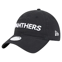 Casquette ajustable Cece 9TWENTY des Carolina Panthers de New Era pour femme, noire