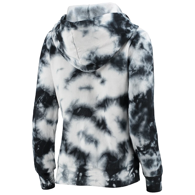 Chandail à capuchon entièrement zippé en molleton noir Carolina Panthers New Era pour femme