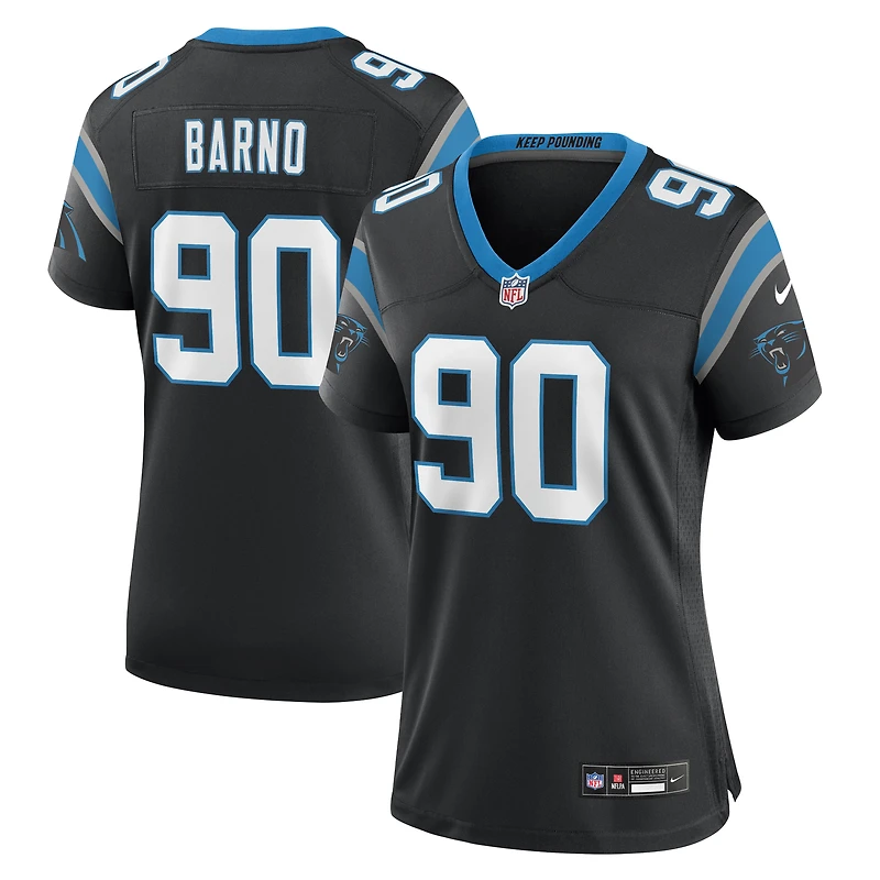 Maillot de match l'équipe Nike Amare Barno des Panthers la Caroline pour femme, noir