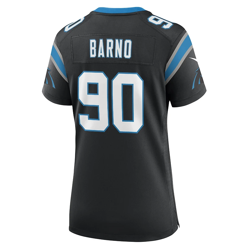 Maillot de match l'équipe Nike Amare Barno des Panthers la Caroline pour femme, noir