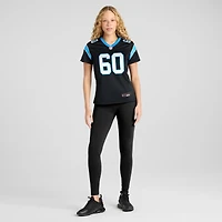 Maillot de match Nike Andrew Raym noir pour femme des Carolina Panthers