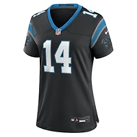 Maillot de match l'équipe Nike Andy Dalton des Panthers la Caroline pour femme, noir
