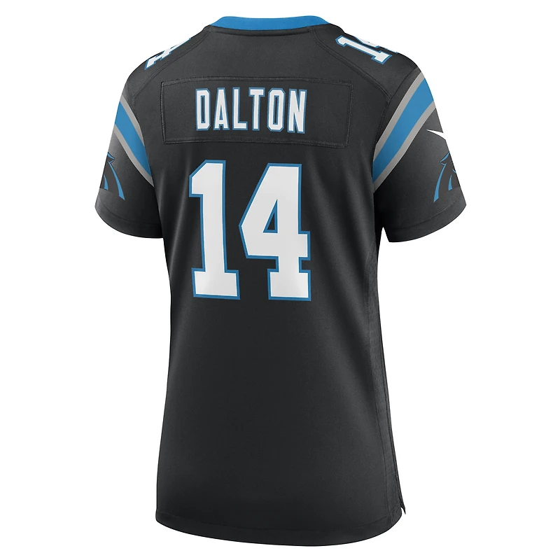 Maillot de match l'équipe Nike Andy Dalton des Panthers la Caroline pour femme, noir