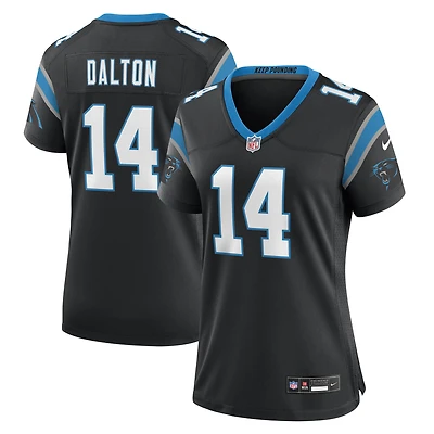 Maillot de match l'équipe Nike Andy Dalton des Panthers la Caroline pour femme, noir