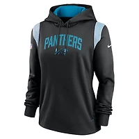 Sweat à capuche Nike Black Carolina Panthers Sideline Stack Performance pour femme
