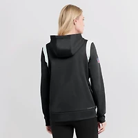Women's Nike Black Carolina Panthers Sideline Stack Performance Pullover Hoodie
